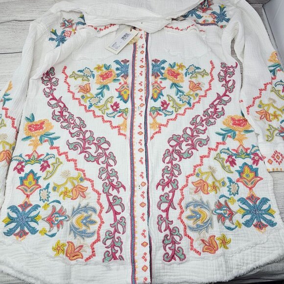 NWT JOHNNY WAS Women's Toyah‎ Blouse Size XS - Picture 2 of 6